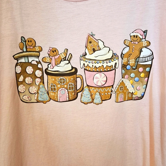 Christmas Gingerbread women's t shirt L - Picture 3 of 5
